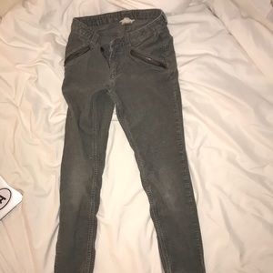 Girls’ gray corduroys